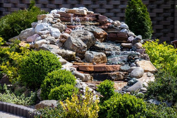River Rock Landscaping in Southport